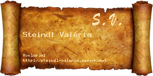 Steindl Valéria névjegykártya