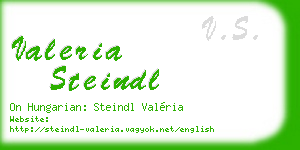 valeria steindl business card